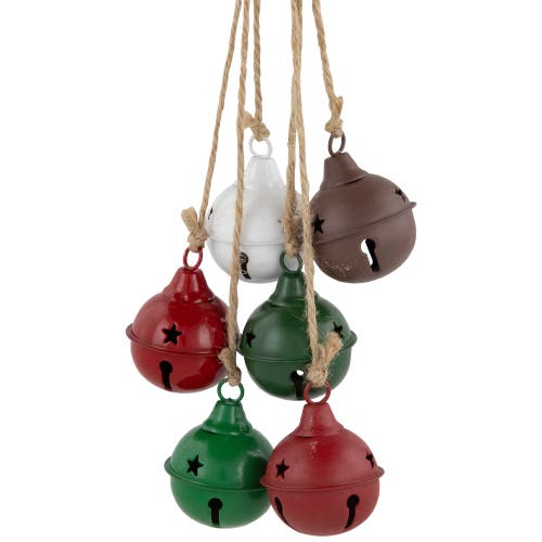 Northlight Cascading Christmas Jingle Bell Ornaments In Multi