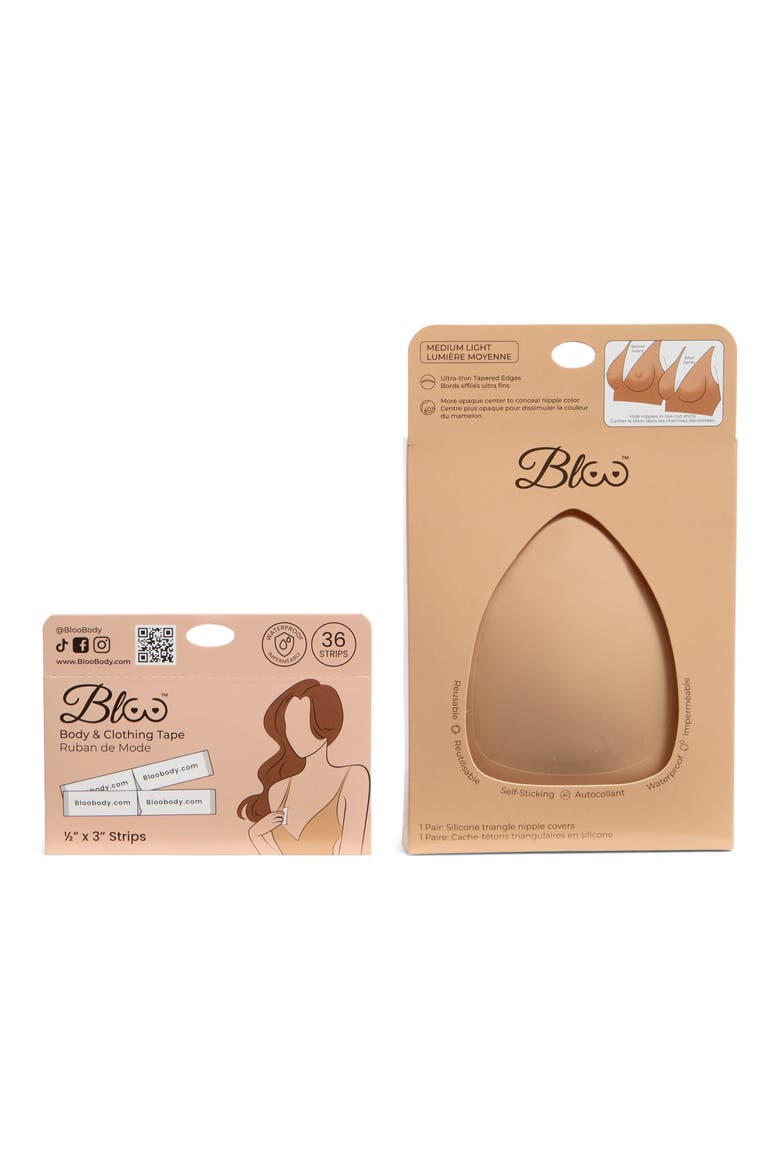 Seamless Confidence Waterproof Silicone Nipple Covers & Fashion Tape Kit, Alternate, color, MEDIUM-LIGHT