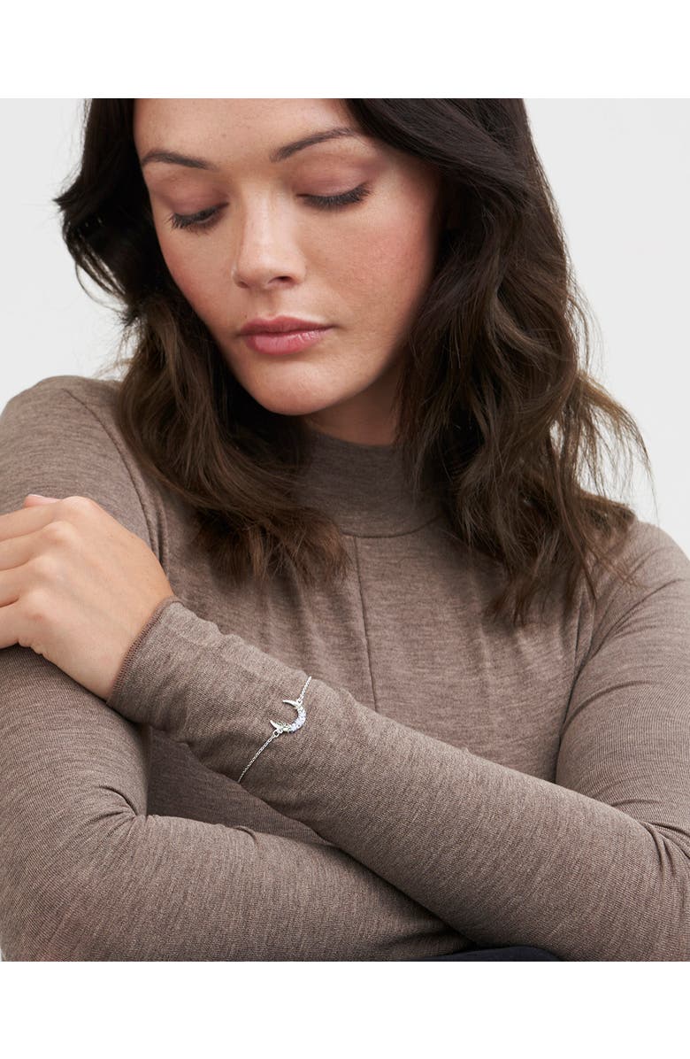 Fable England Nightshade Moon Silver Bracelet, Alternate, color, Silver