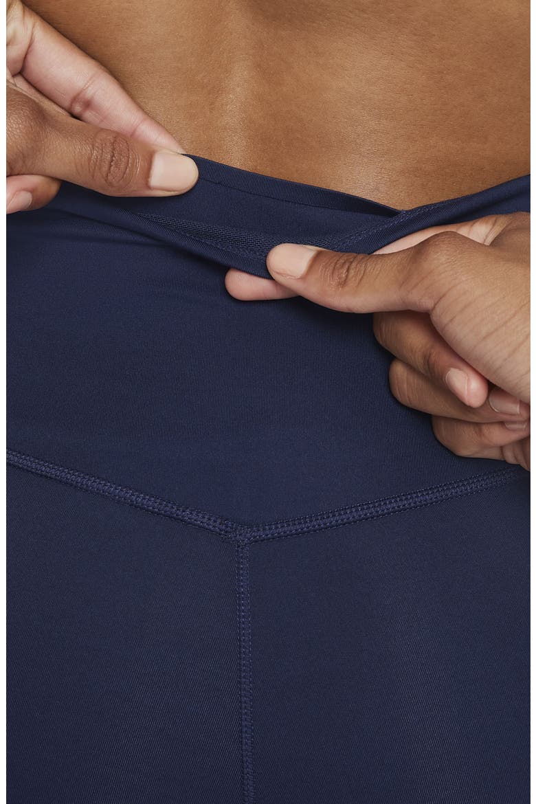 One Lux 7/8 Tights, Alternate, color, MIDNIGHT NAVY/ CLEAR