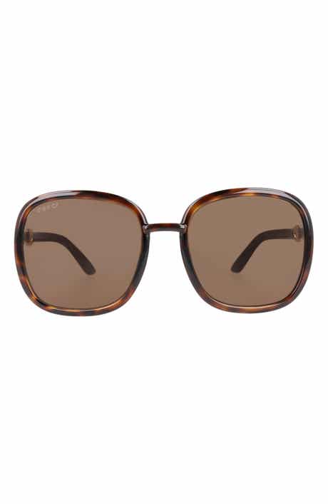 Gucci 57mm Square Sunglasses
