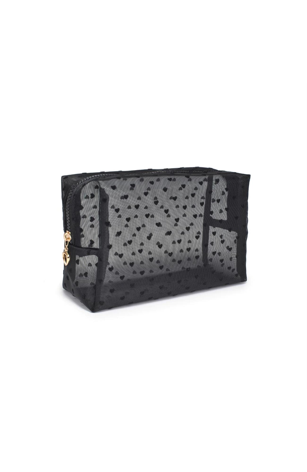 See Through You Cosmetic & Travel Organizer Pouch, Alternate, color, Black