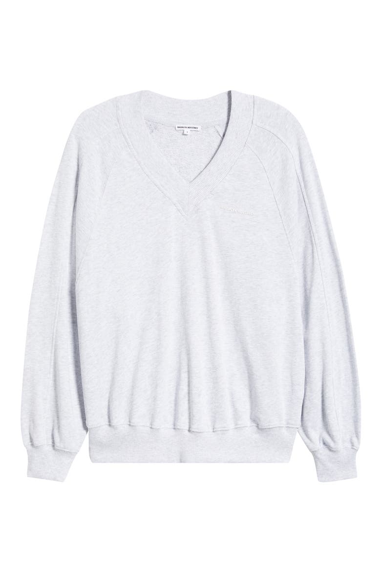 V-Neck Sweatshirt, Alternate, color, GREY MELANGE