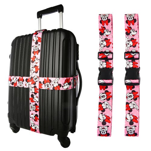 Disney Luggage Strap, 2 Piece Set in Pink 