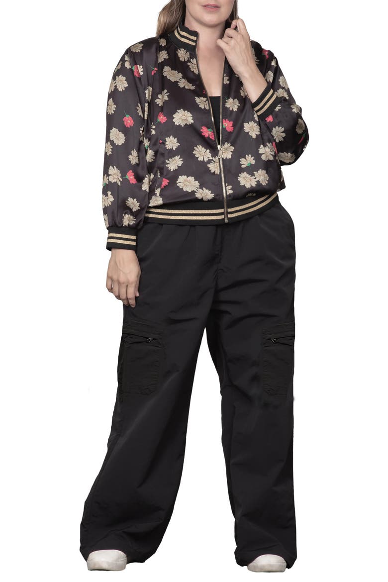 Wide Leg Cargo Pants, Alternate, color, BLACK