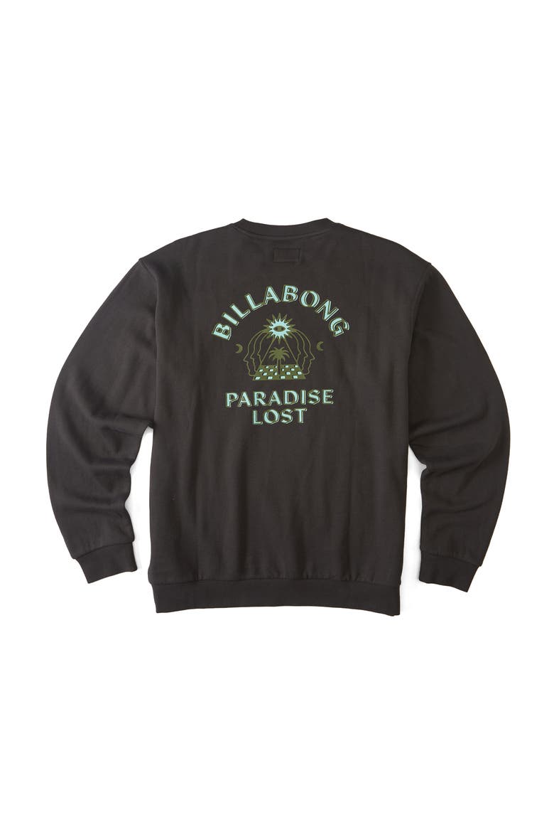 Short Sands Long Sleeve Cotton Blend Logo Graphic Tee, Alternate, color, RAVEN