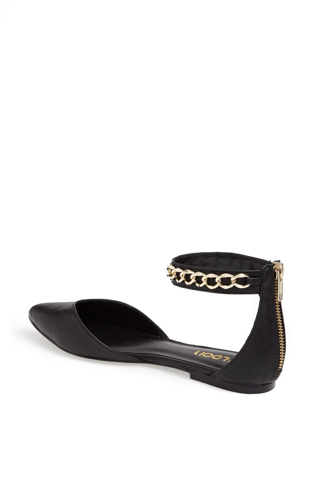 Tildon 'Anya' Ankle Strap D'Orsay Flat, Alternate, color, 