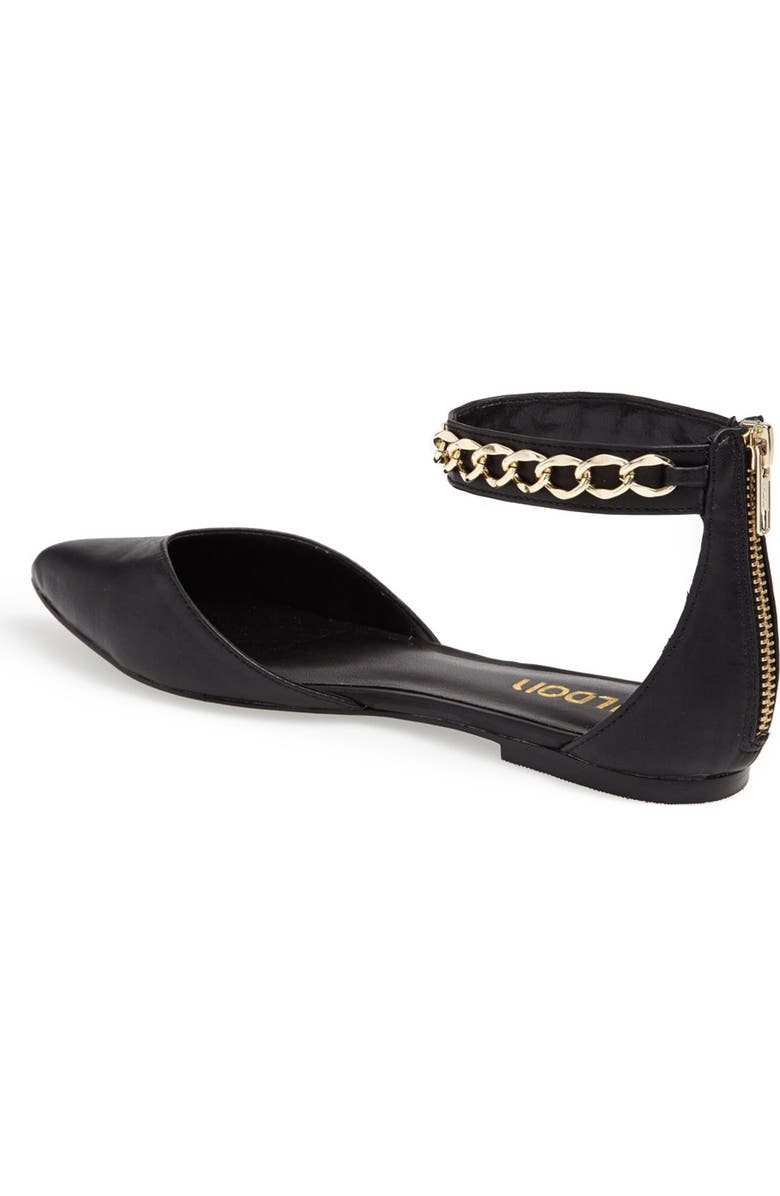 Tildon 'Anya' Ankle Strap D'Orsay Flat, Alternate, color,