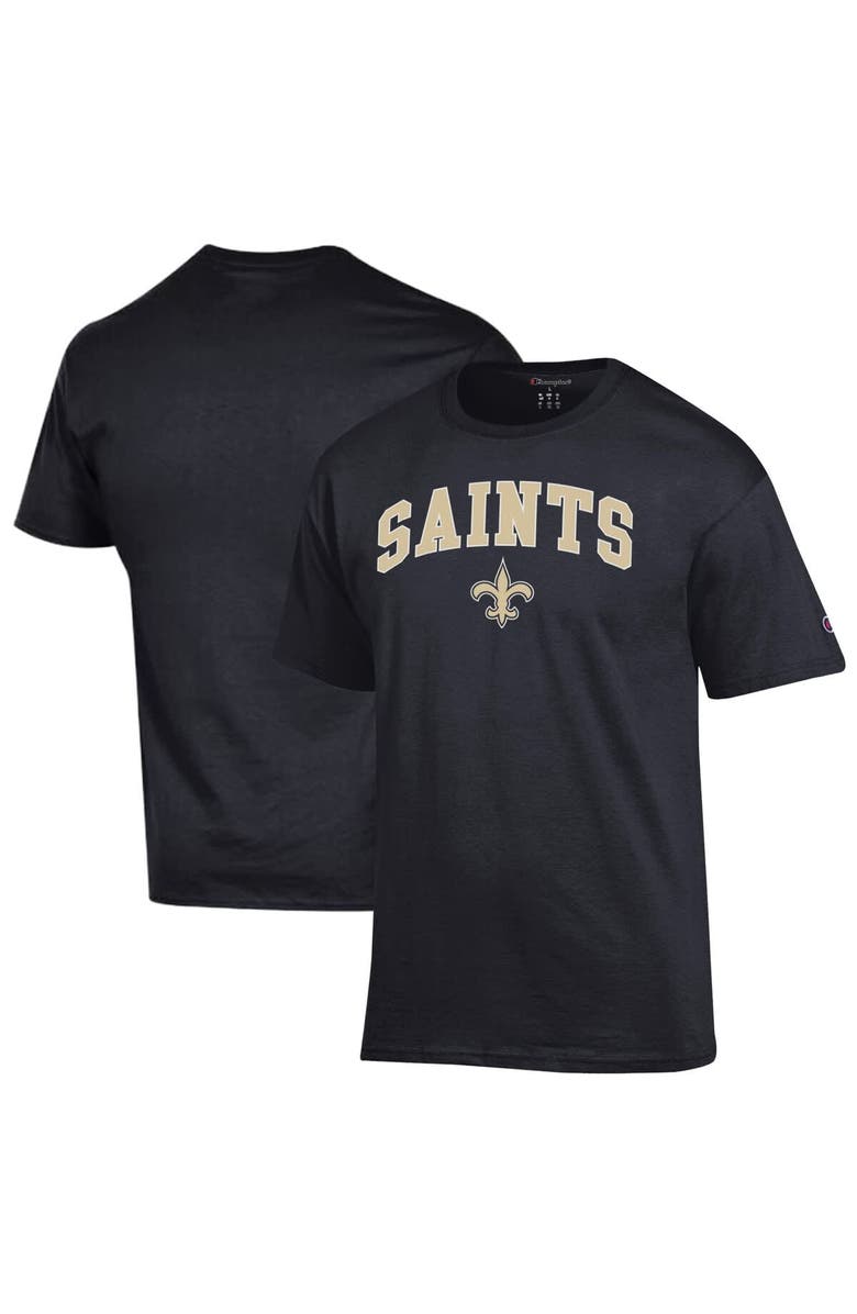 Champion Men's Champion Black New Orleans Saints Arch Over Logo T-Shirt, Main, color,