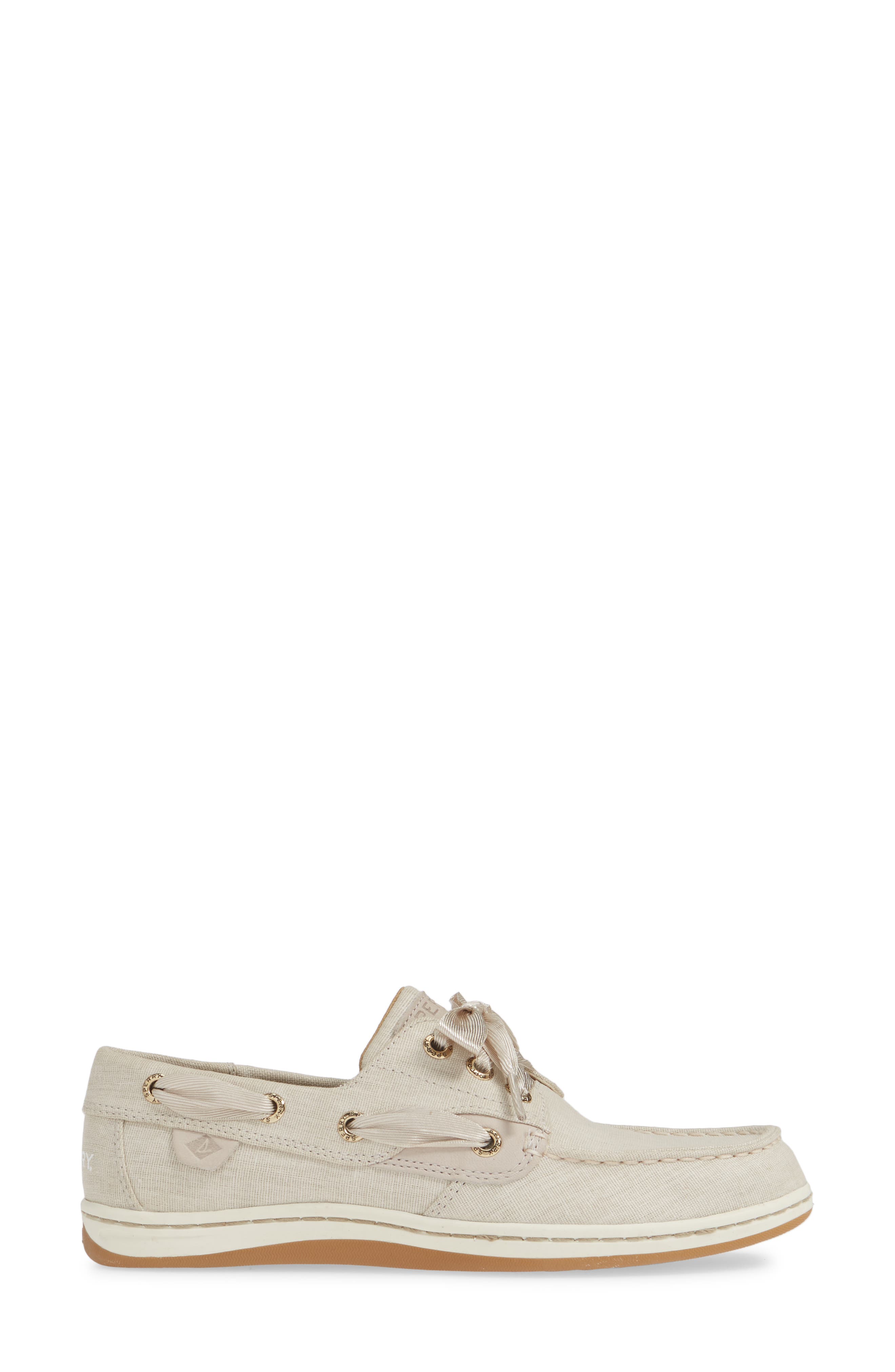 SPERRY TOP-SIDER<sup>®</sup> Sperry Songfish Linen Boat Shoe, Alternate, color, 
