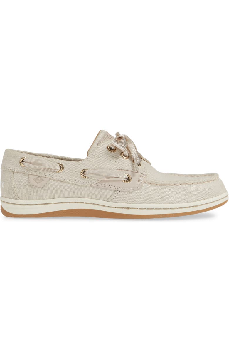 SPERRY TOP-SIDER<sup>®</sup> Sperry Songfish Linen Boat Shoe, Alternate, color,