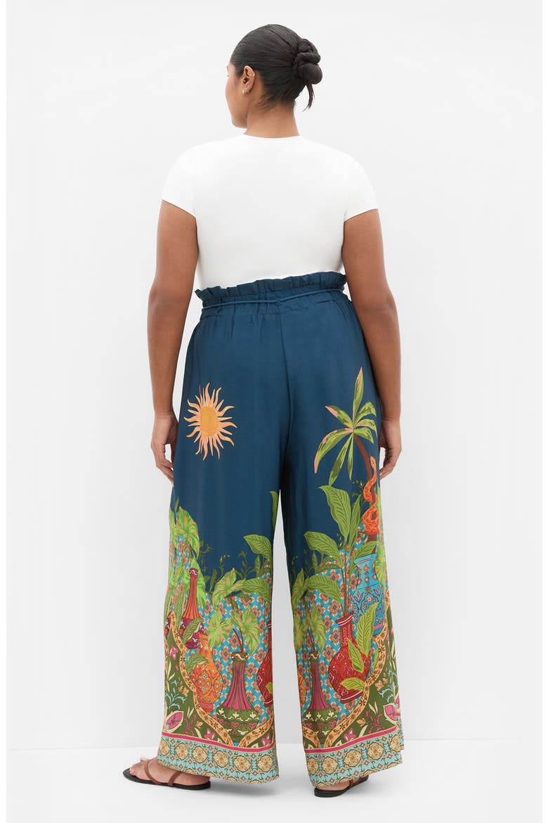 Print Pleated Wide Leg Pants, Alternate, color, FOOLS PARADISE