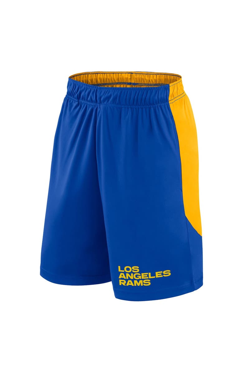 FANATICS Men's Fanatics Royal/Gold Los Angeles Rams Launch Shorts, Alternate, color, Royal