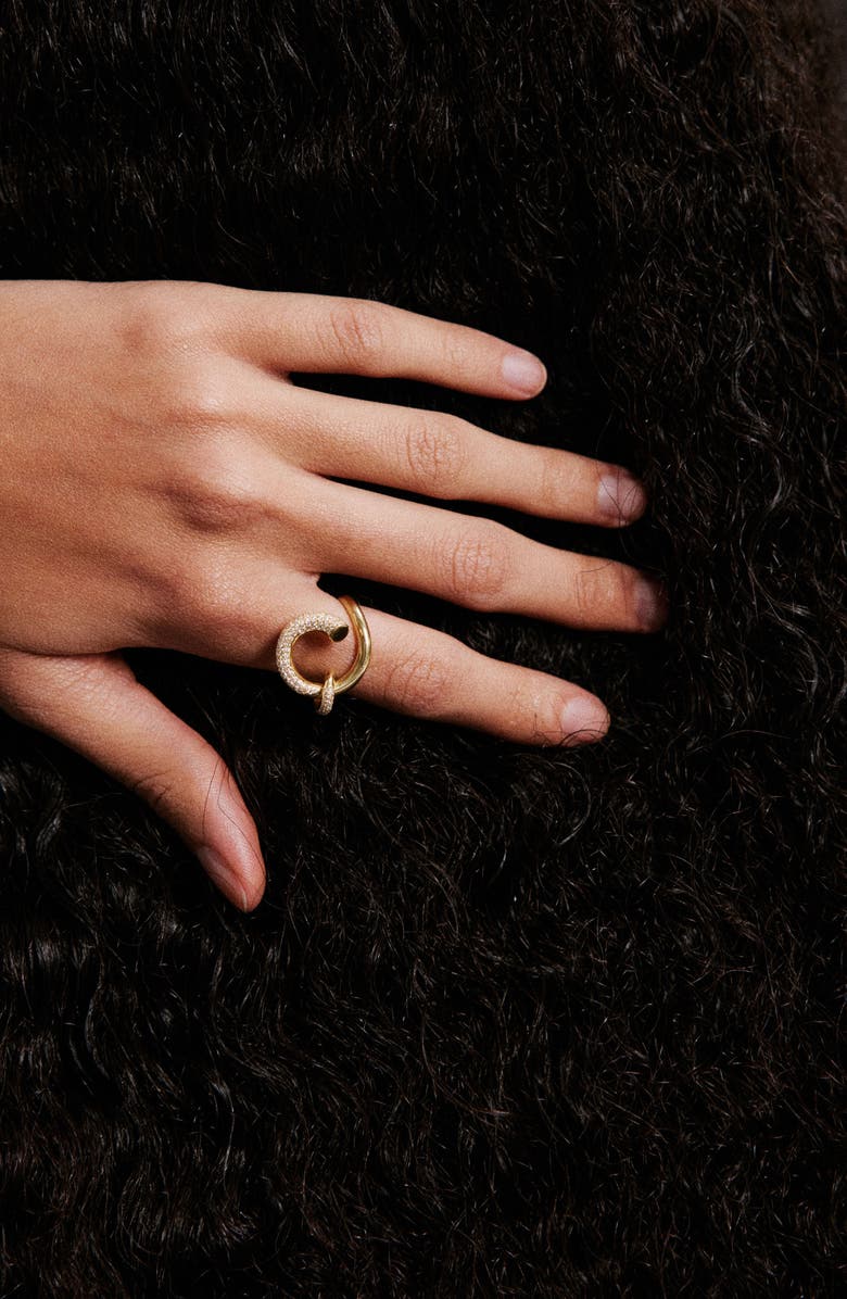 Kloto Diamond Ring, Alternate, color, Gold