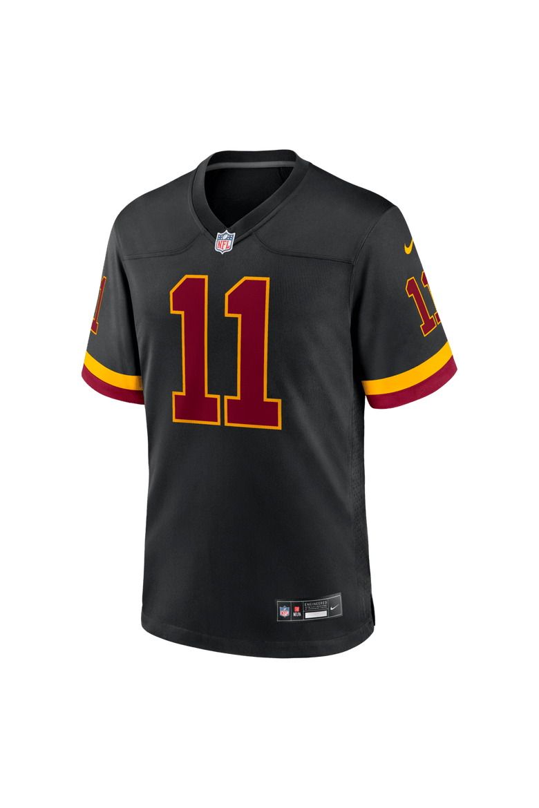 Men's Nike Luke McCaffrey Black Washington Commanders Hail Raiser Alternate Game Jersey, Alternate, color, Black