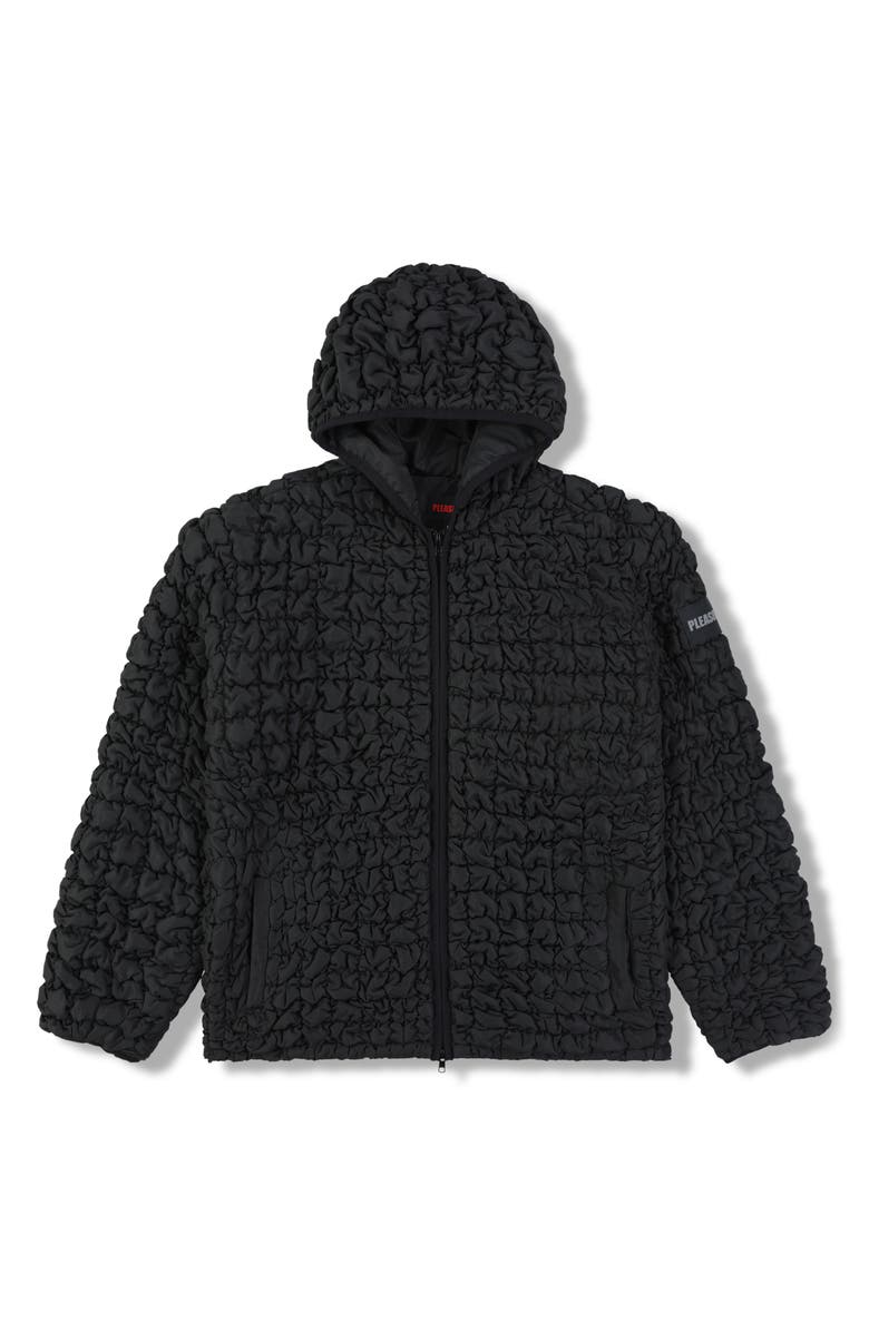 PLEASURES Tender Hooded Quilted Puffer Jacket, Alternate, color, Black