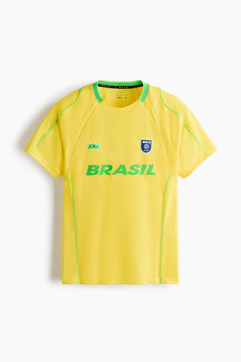 Regular Fit Printed Football Shirt With Drymove