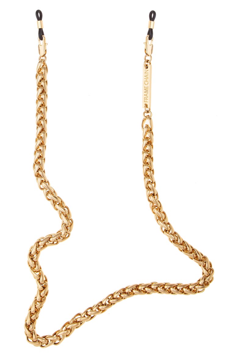Chunky Monkey Eyeglass Chain, Main, color, YELLOW GOLD