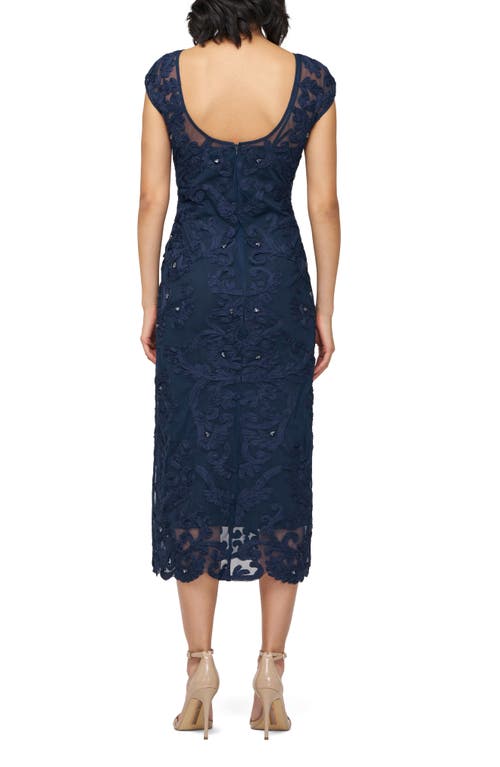 Js Collections Avril Soutache Cocktail Dress In Black