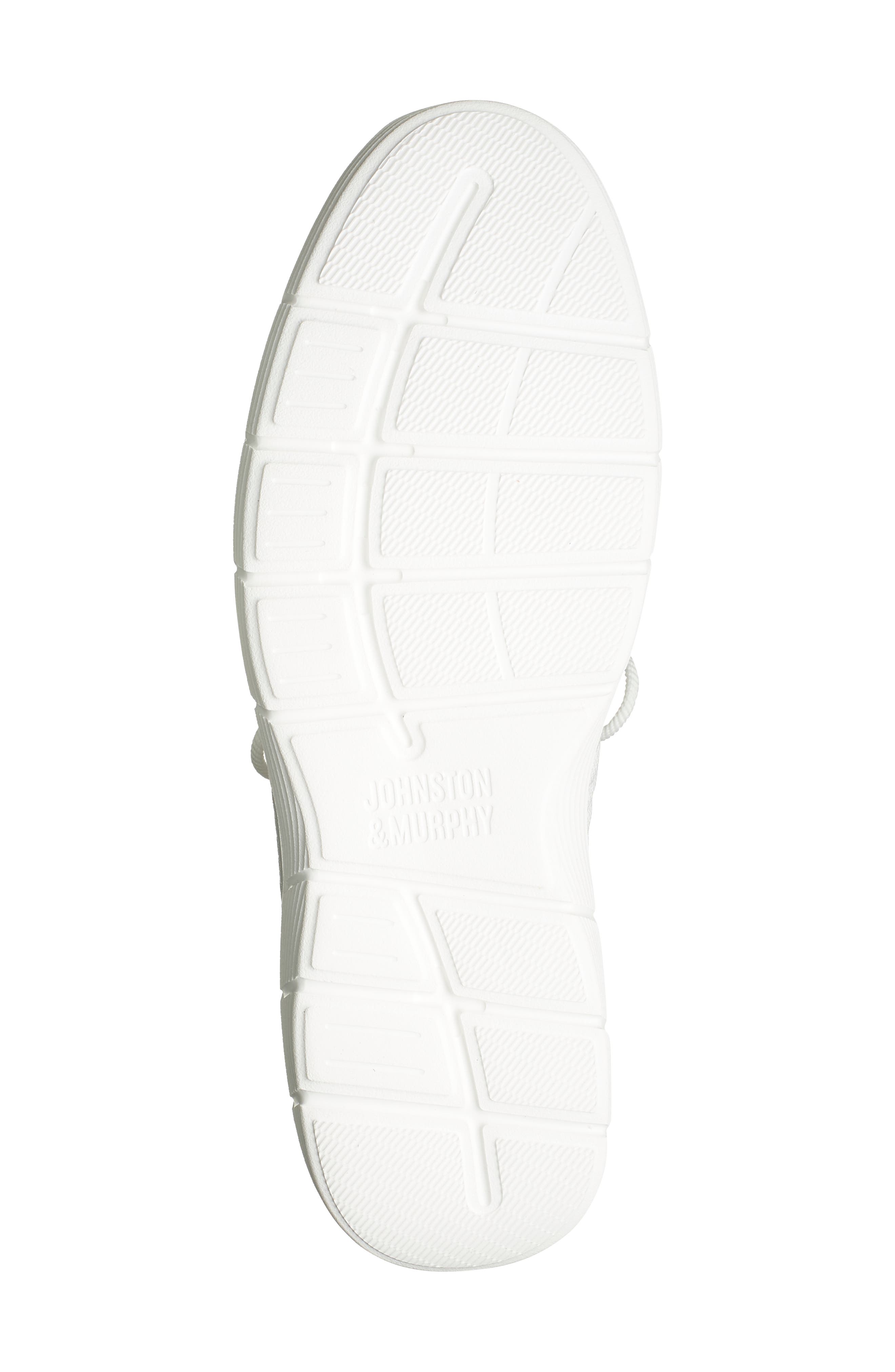 Johnston & Murphy Acklen U Sneaker, Alternate, color, White Knit