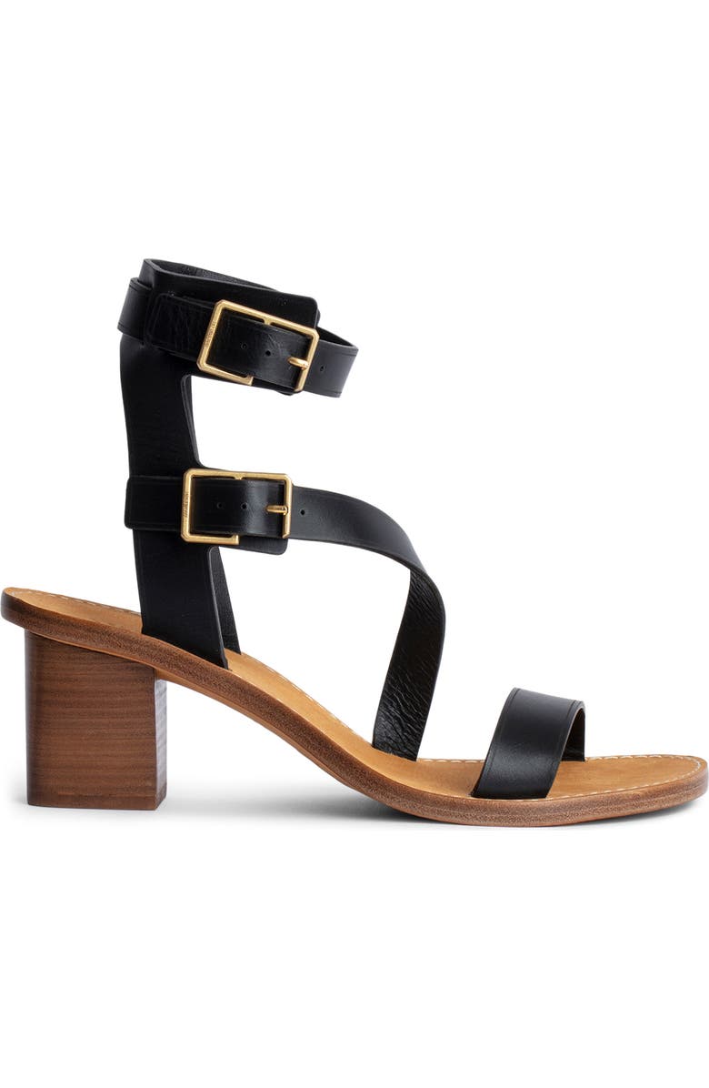 Zadig & Voltaire Cecilia Caprese Block Heel Strappy Sandal, Main, color,