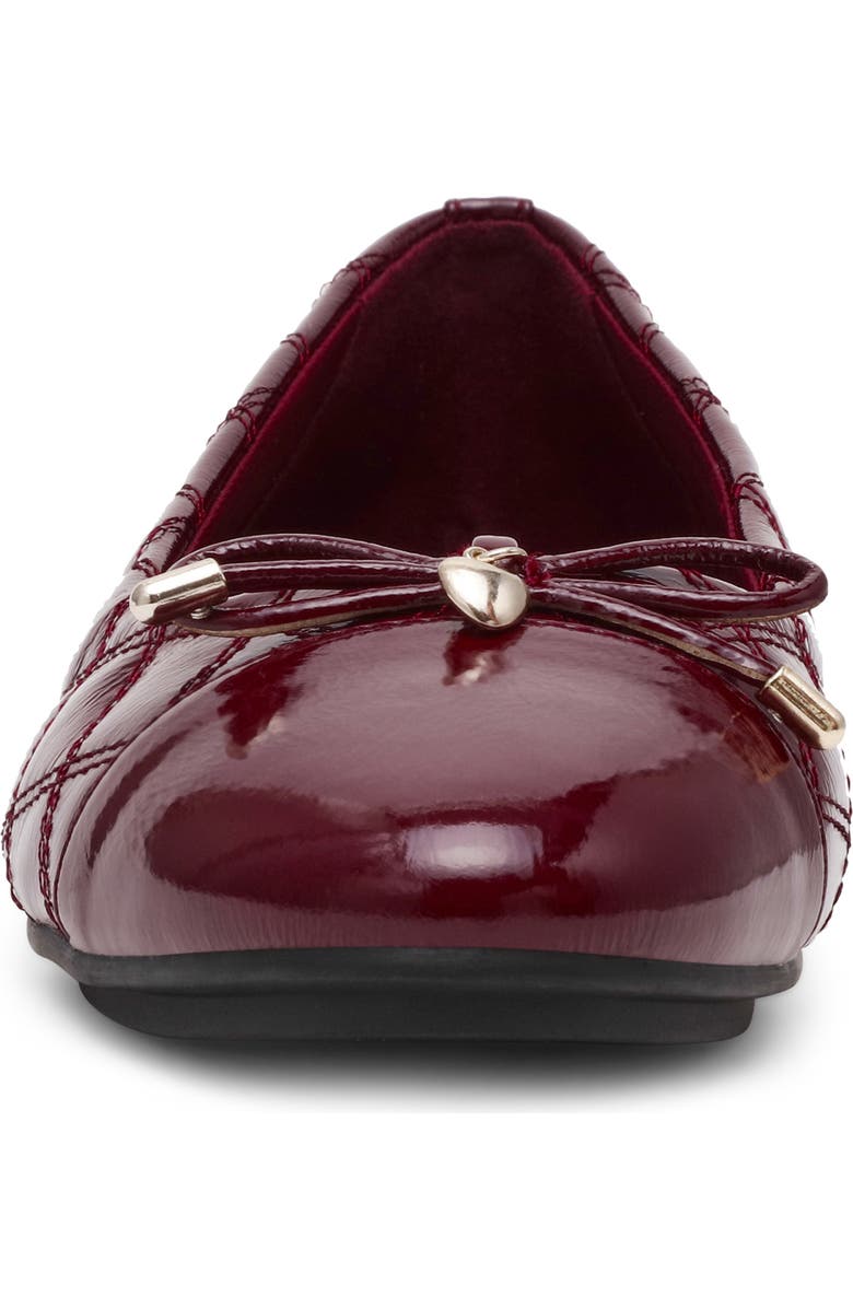 Anne Klein Luci Cap Toe Ballet Flat, Alternate, color, Bordeaux