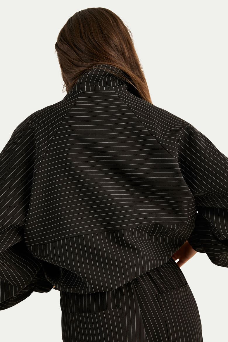 Funnel Neck Track Jacket Co-ord, Alternate, color, Black