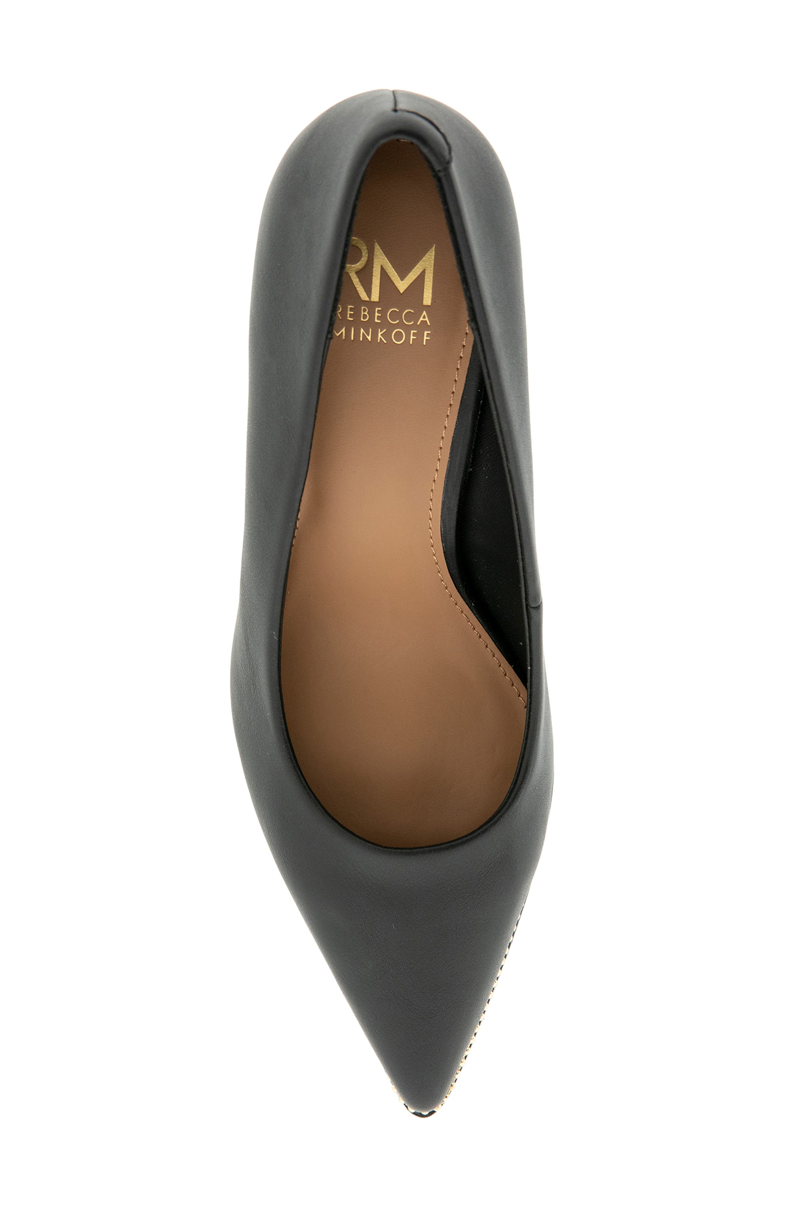 Tacey Faux Leather Pump, Alternate, color, BLACK