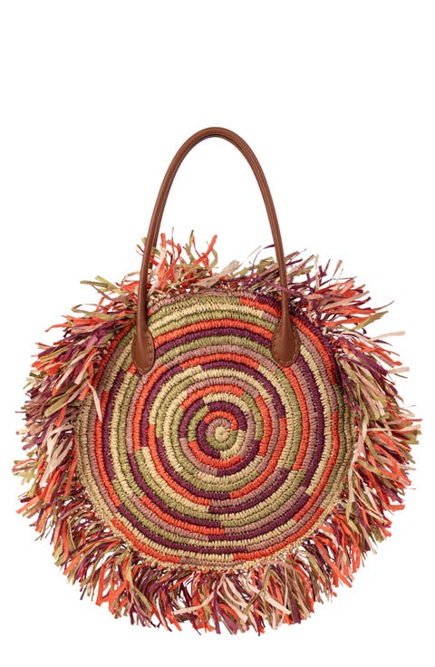 Lily Fringe Circular Tote