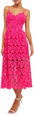 Endless Rose Lace Spaghetti Strap Midi Dress