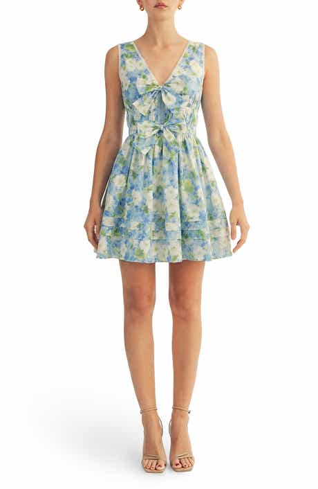 Aria Floral Print Sleeveless Minidress