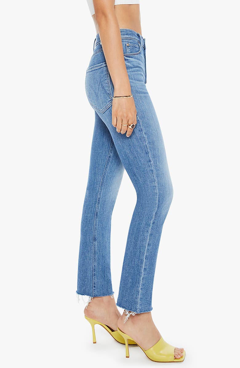 MOTHER The Pixie Dazzler Fray Hem Ankle Jeans, Alternate, color, Boogie Down