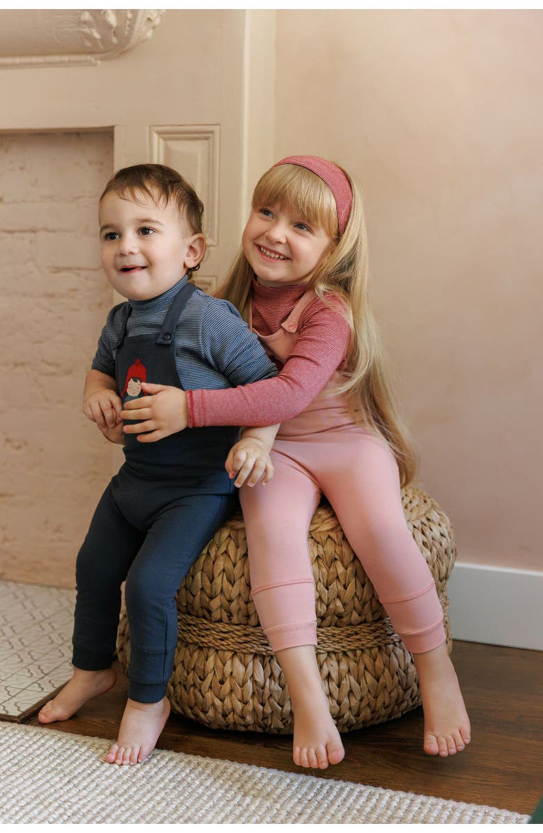 Ely's & Co. French Terry Autumn Kids Collection - Overalls, Alternate, color, Navy