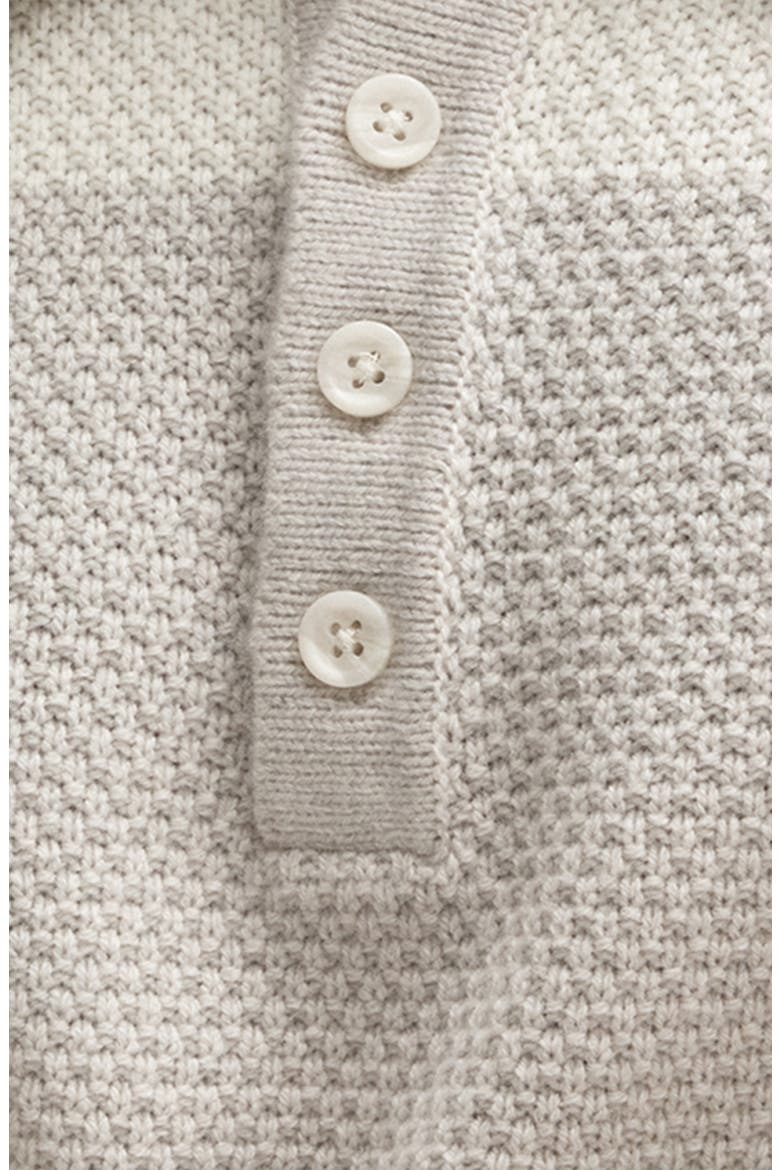 Sylvestro Long Sleeve Polo Sweater, Alternate, color, MOONSTONE