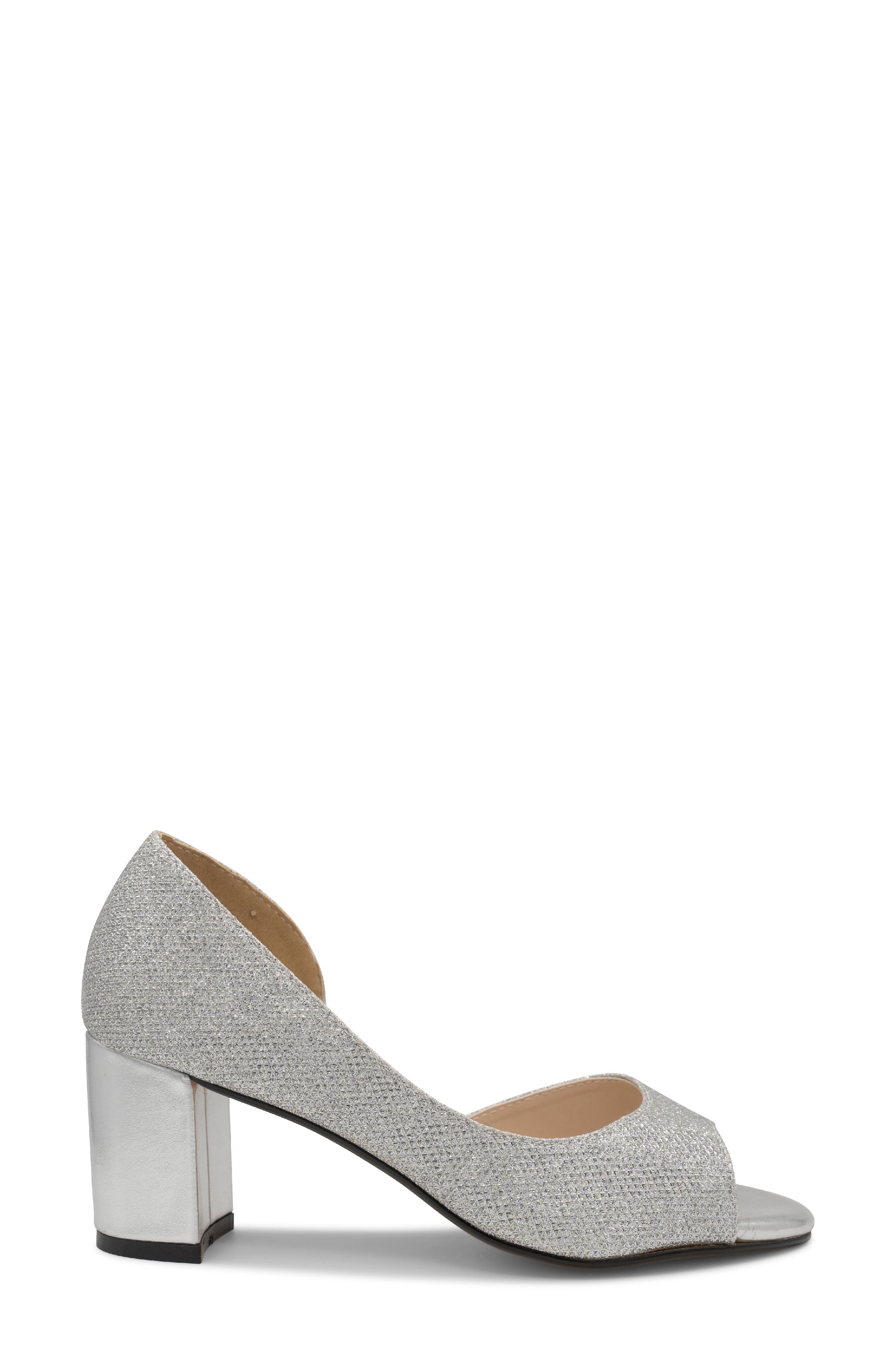 Joy d'Orsay Shimmer Sandal, Alternate, color, SILVER