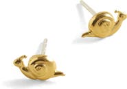 Madewell Demi-Fine Snail Stud Earrings