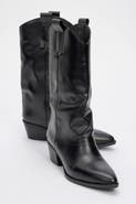 Forever & Always Shoes Teodora Leather Block Heel Boot