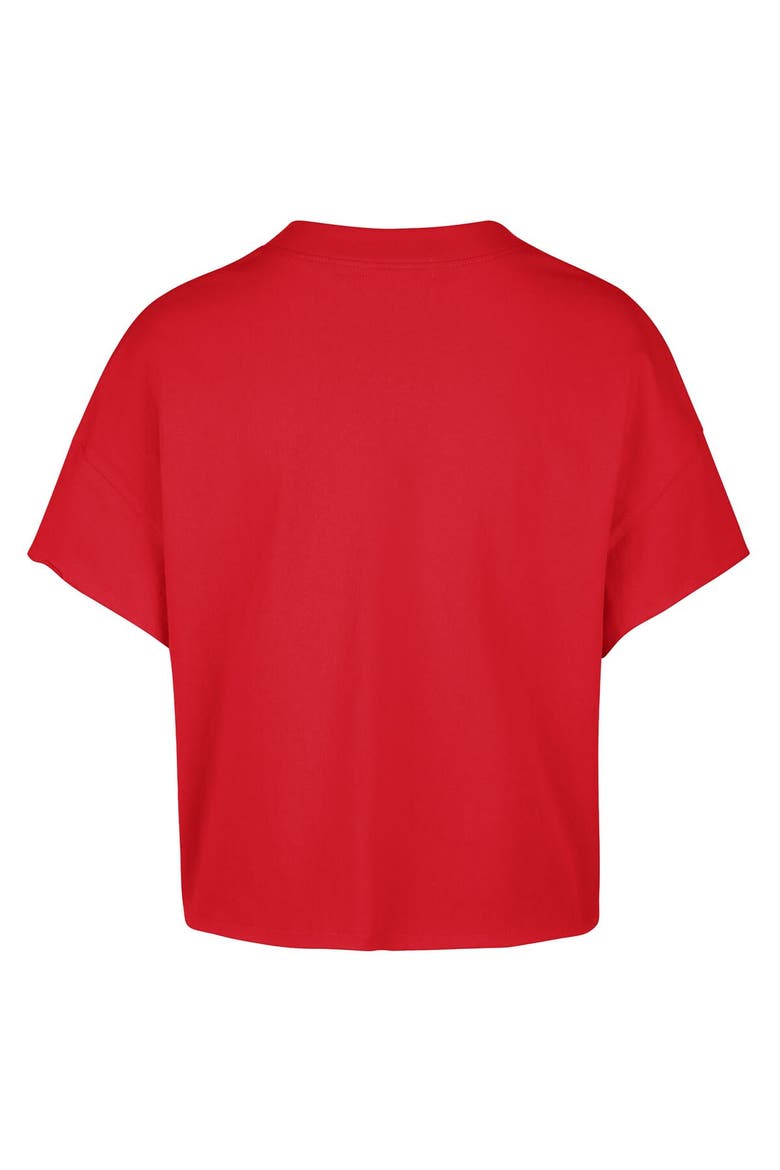 Women's '47 x Stoney Clover Lane Red Philadelphia Phillies Oversized Notch Neck T-Shirt, Alternate, color, Red