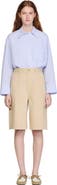 SANDRO Cotton Bermudas with cutout flowers