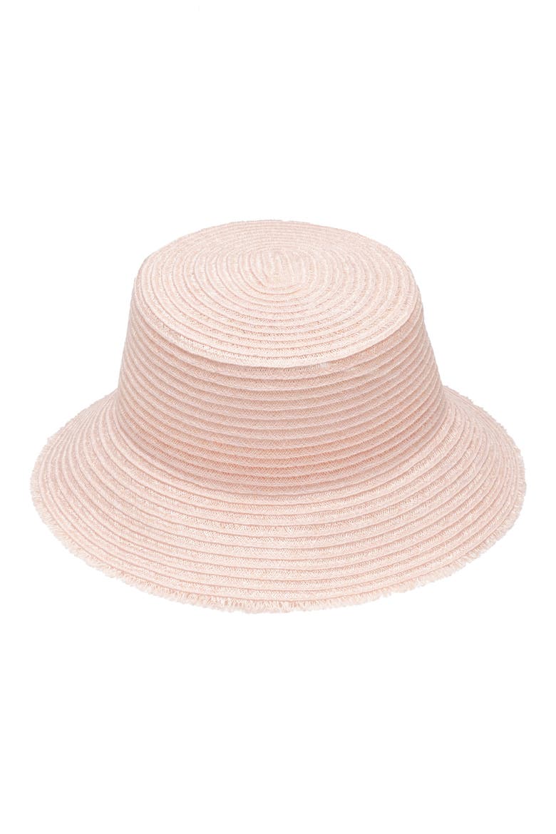 Jonah Packable Hemp Blend Bucket Hat, Main, color, BLUSH