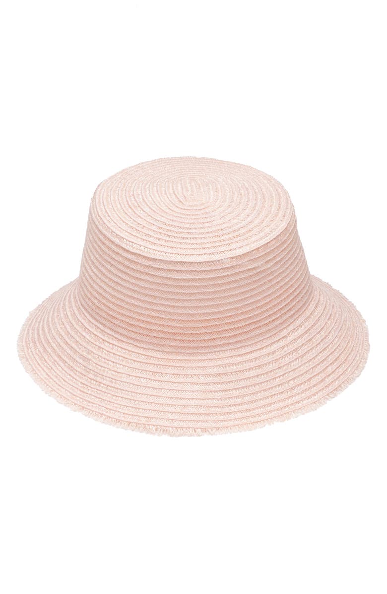 Eugenia Kim Jonah Packable Hemp Blend Bucket Hat, Main, color, Blush