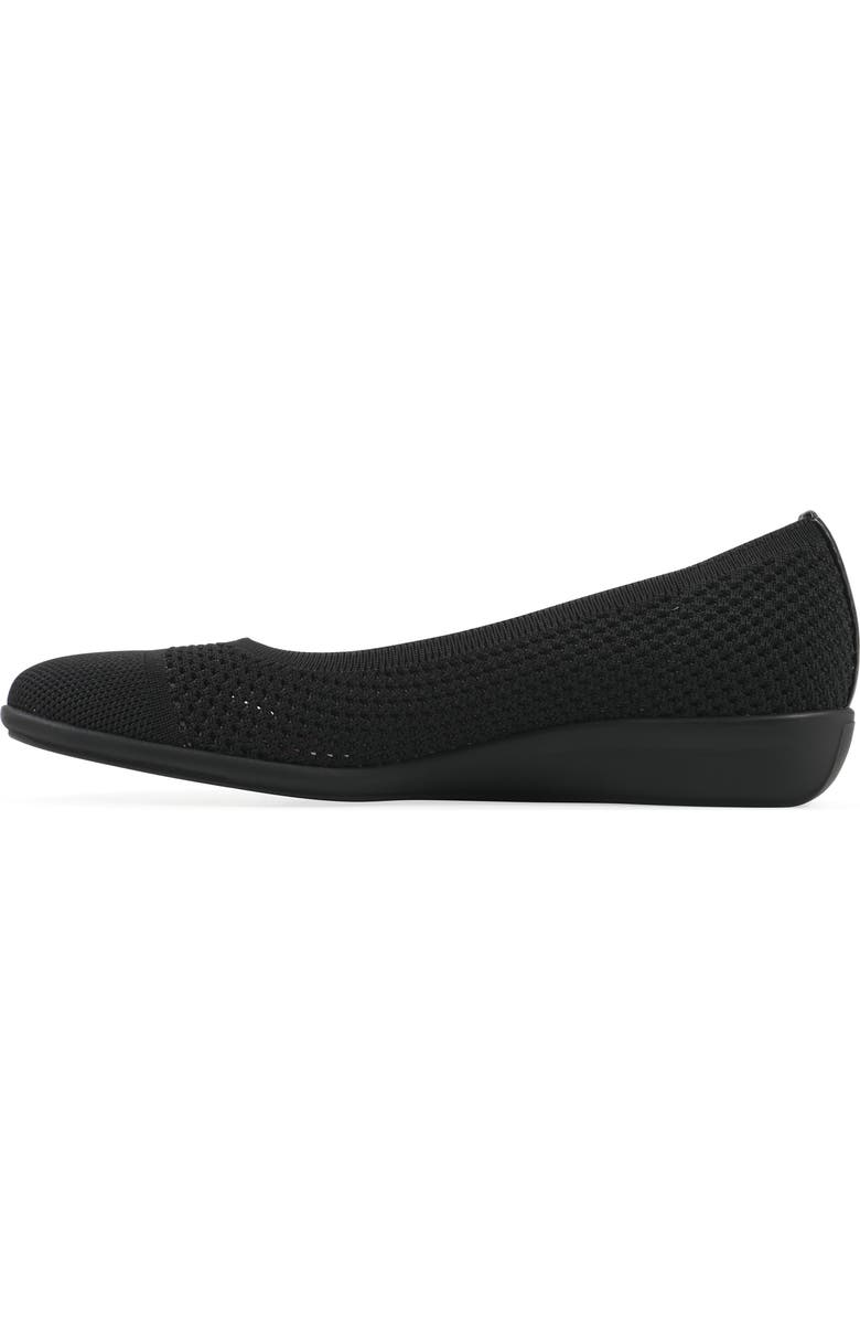 White Mountain Footwear Florian Ballet Flat, Alternate, color, Black Fabric