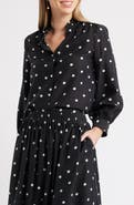 Caslon® Ruffle Button-Up Shirt