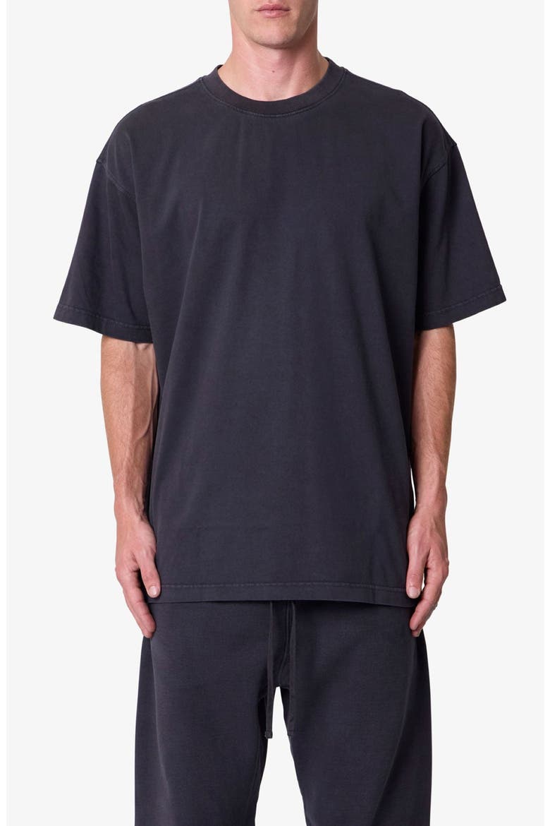 Boxy Cotton T-Shirt, Main, color, WASHED BLACK