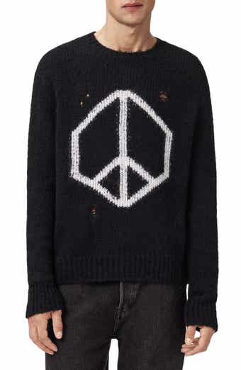 AllSaints Message Wool Blend Crewneck Sweater