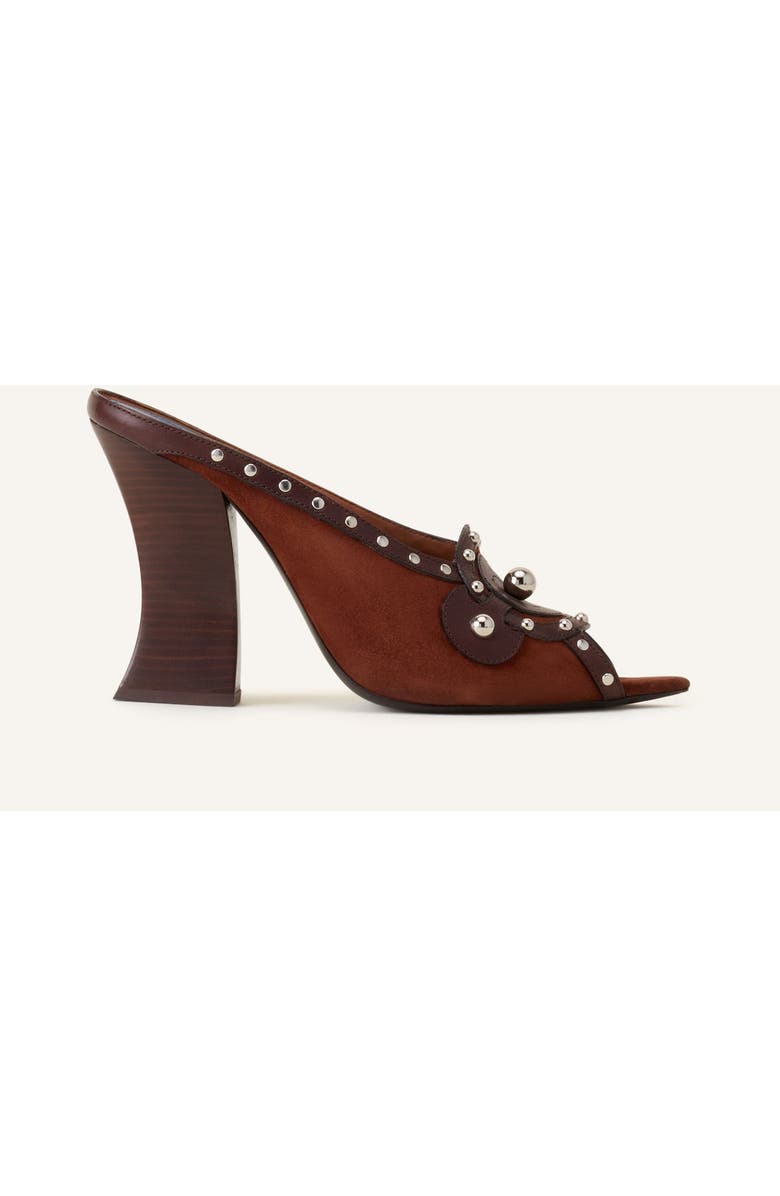 Lanvin Eclipse Arch Heeled Mule, Main, color, Chestnut