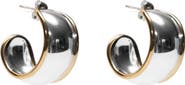 ARGENTO VIVO Two-Tone Hoop Earrings