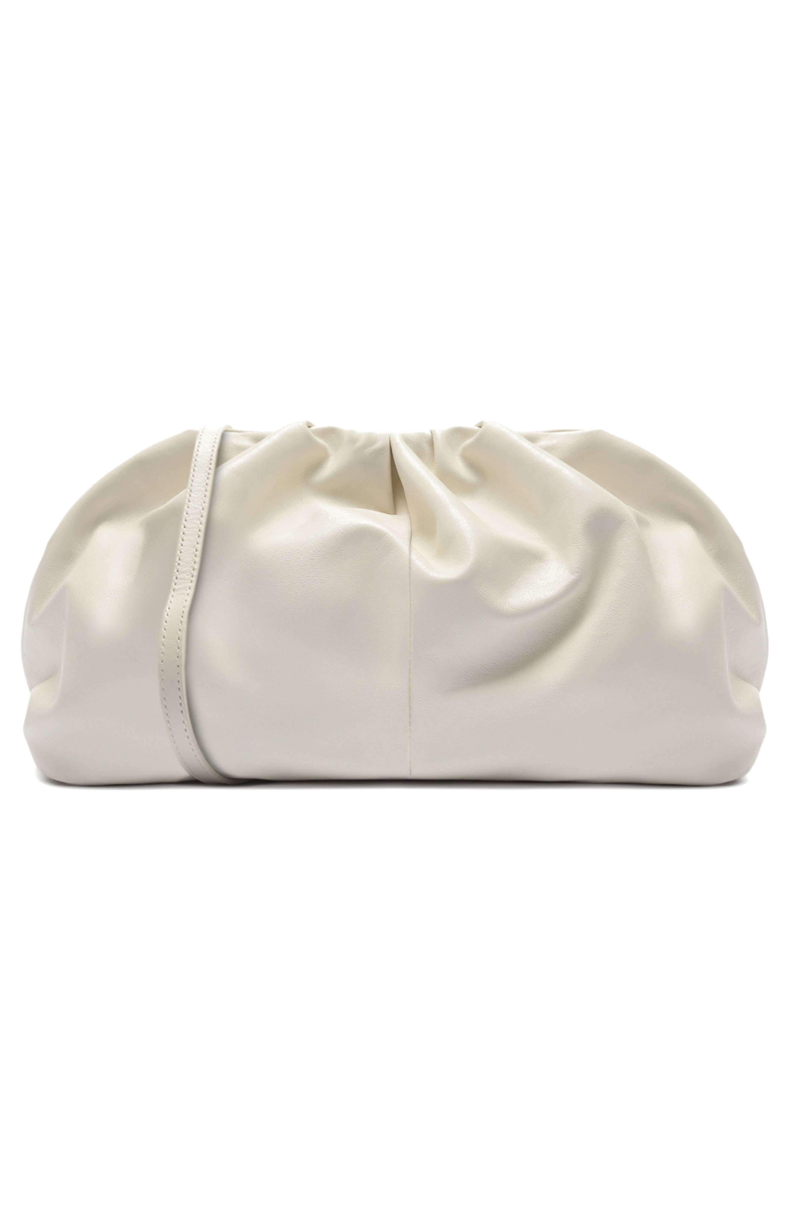 Arezzo Elizabeth Small Leather Clutch, Alternate, color, 