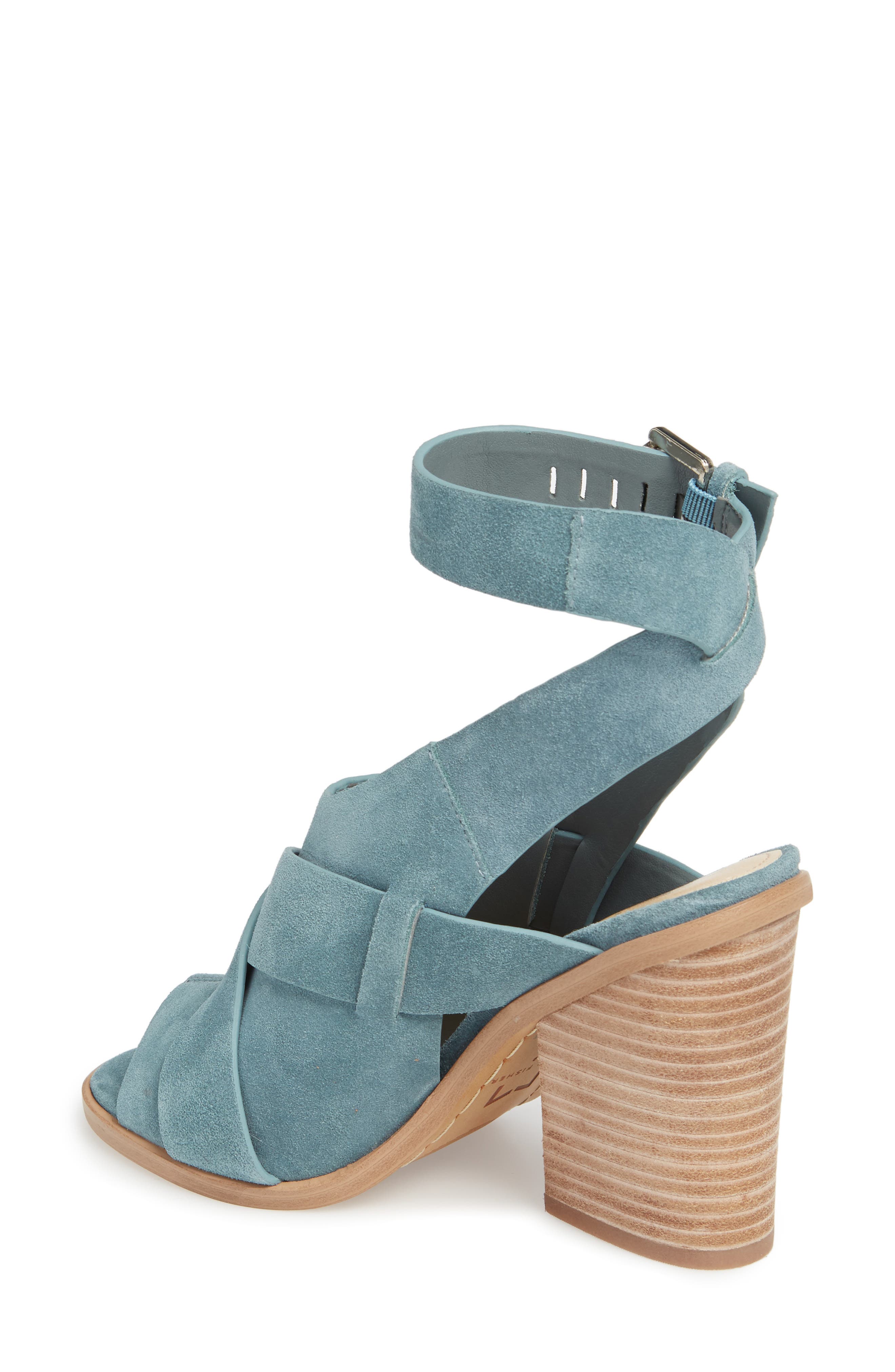 Valen Sandal, Alternate, color, BLUE SUEDE