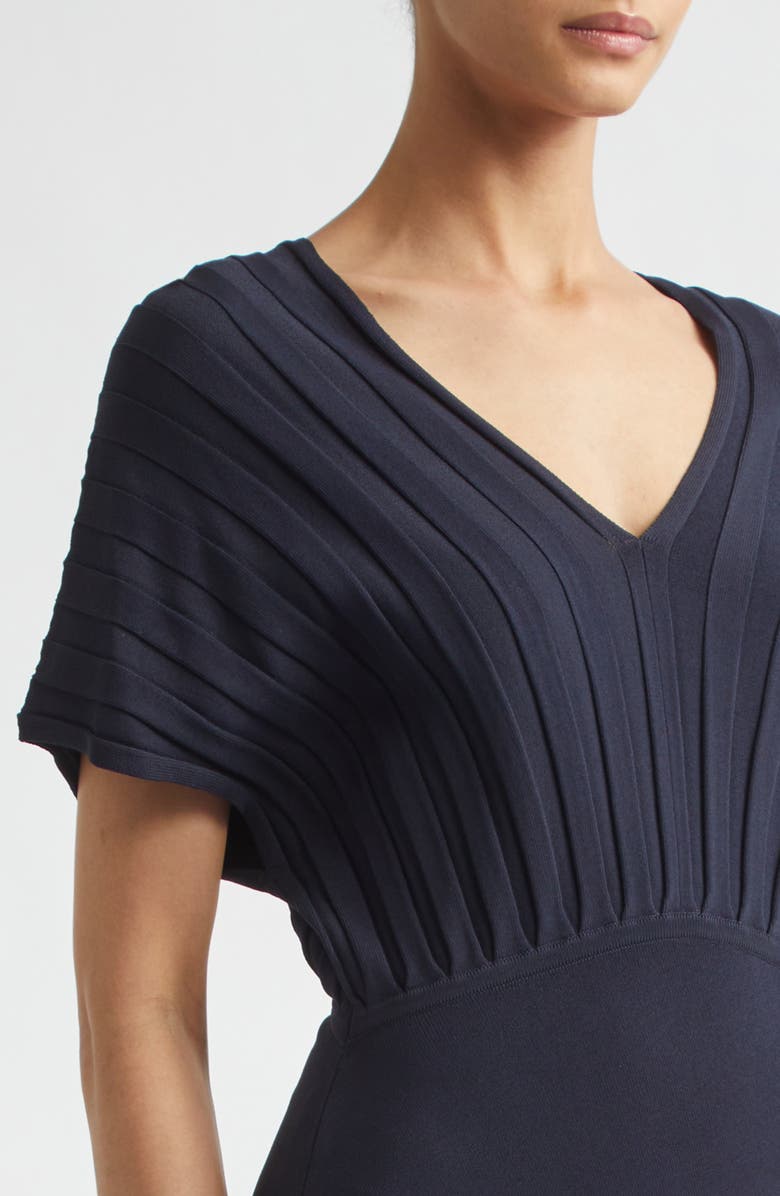 Max Mara Rib Bodice Sweater Dress, Alternate, color, Ultramarine